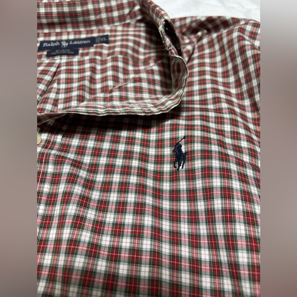 Polo Ralph Lauren Mens Size XL Plaid Blake Long Sleeve Button Up Shirt Xmas Polo - Picture 2 of 6